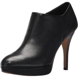 Vince Camuto Women's Black Nappa Closed Pointed Toe High Heel Elvin Bootie